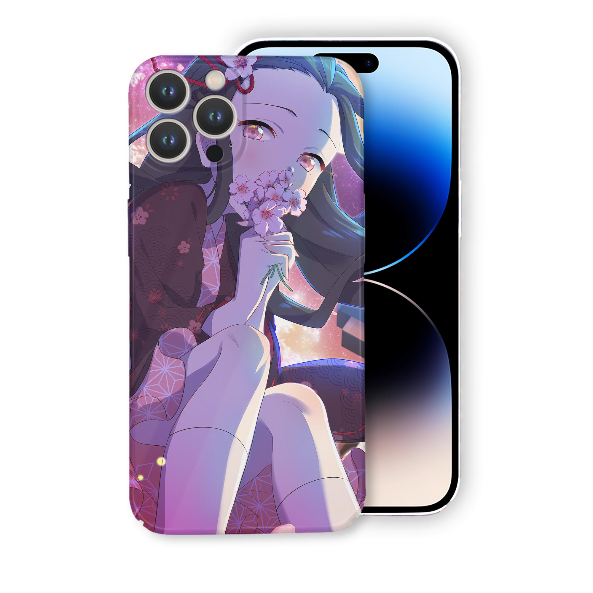 （画像用） 鬼滅の刃（きめつのやいば）竈門 禰󠄀豆子／かまど ねずこ Kamado Nezuko 【iPhone 14シリーズ対応】ハードケース
